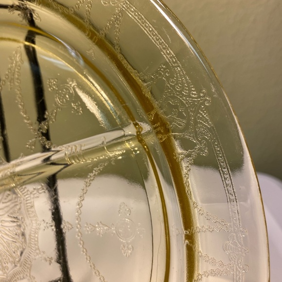 Vintage Anchor Hocking Dancing Ballerina Divided Plate - Picture 6 of 10